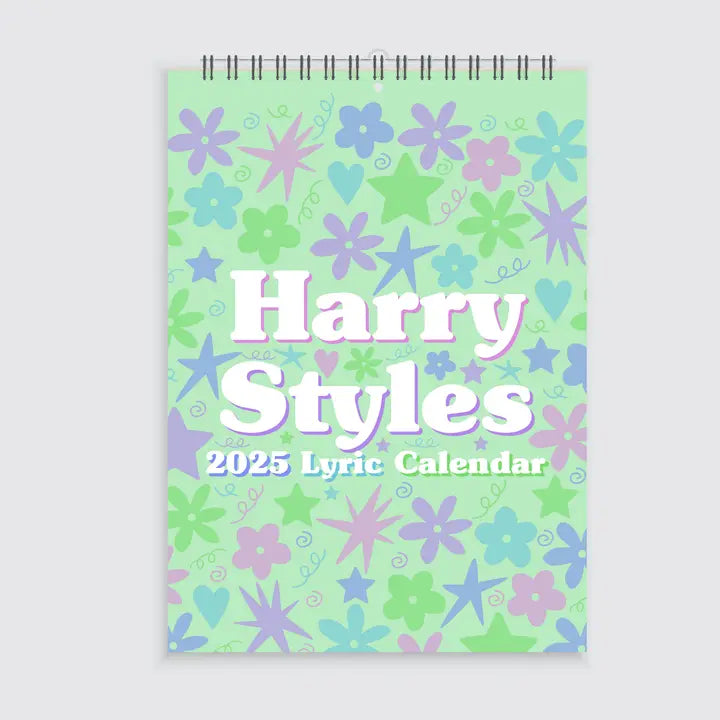 A4 Harry Styles Lyric Wall Calendar 2025