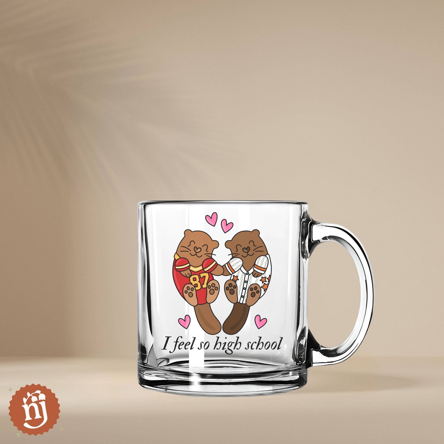 Travis & Taylor I Feel So High School Glass Mug