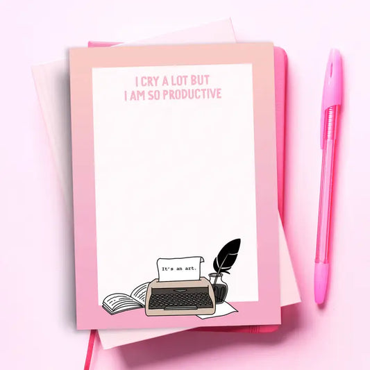 Taylor Swift - I Cry A Lot Funny Notepad - TTPD