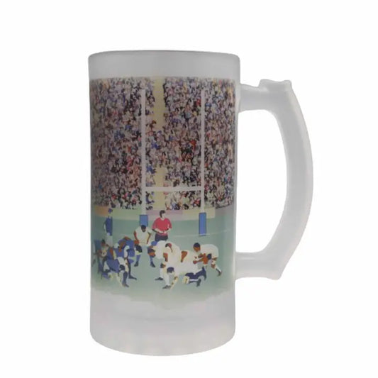 Rugby - Frosted Beer Stein