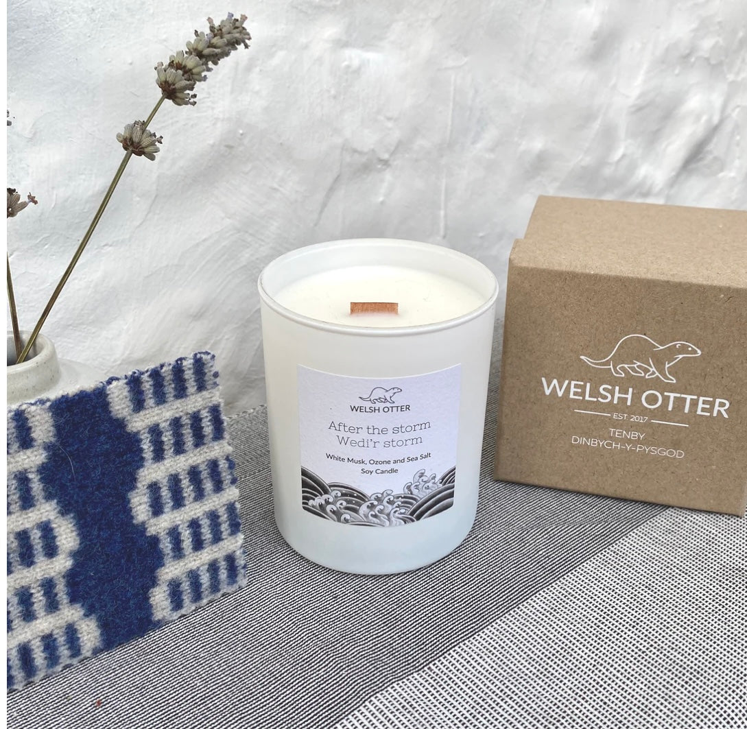 Luxury Soy Candle & Coaster - After The Storm