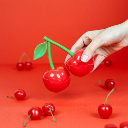 Salt & pepper set, Cherry, red, plastic