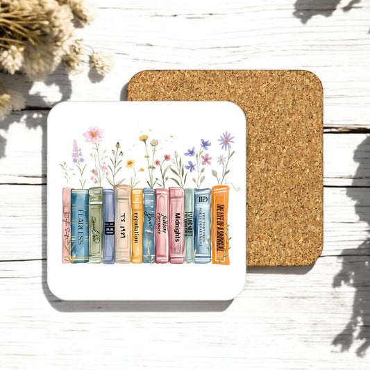 TS 12 Wildflower Cork Backed Coaster