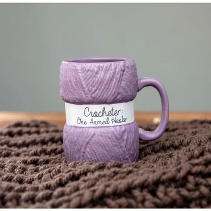 Knit/Crochet Ceramic Mug