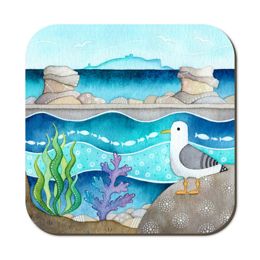 Coaster - Seagull and Seaweed
