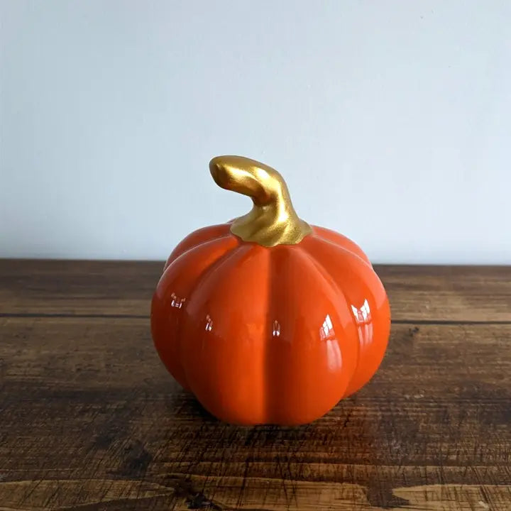 Ceramic High Glaze Orange Pumpkin