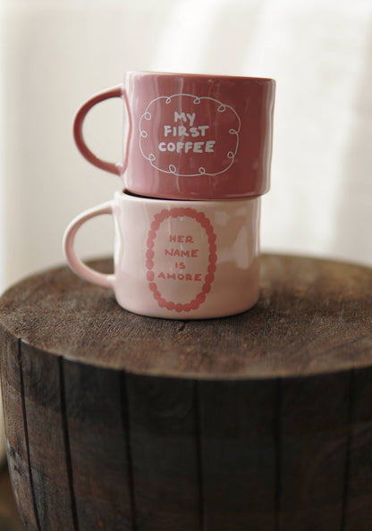 Ceramic Mug by Sisi - My first coffee