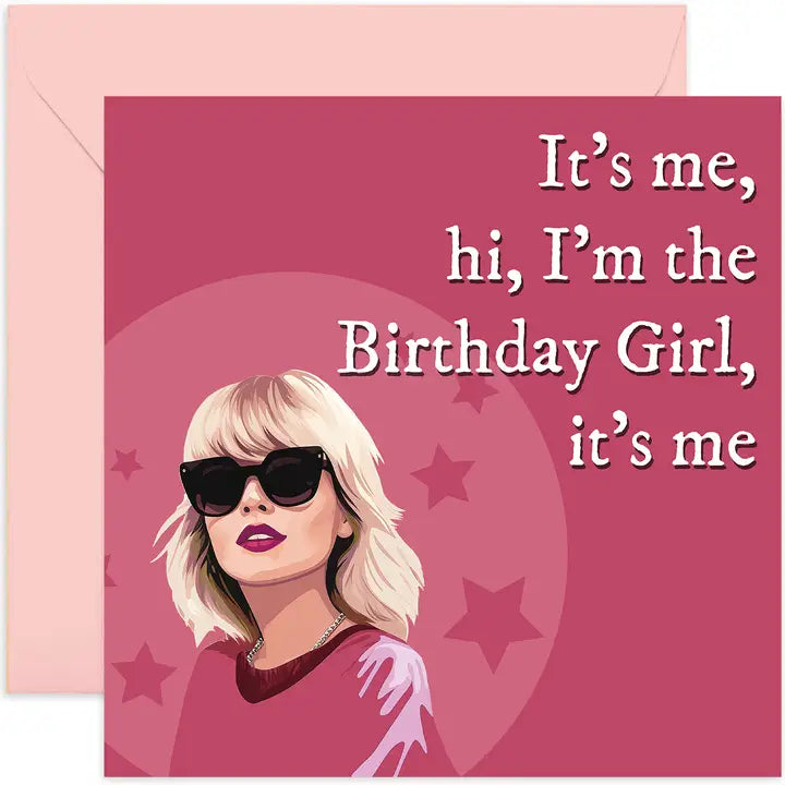 Happy Birth-Tay Card - Taylor Swift - Birthday Card