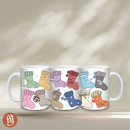 Taylor Eras Christmas Stockings Ceramic Mug