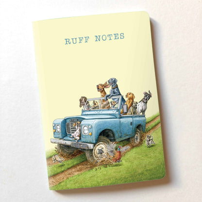 Ruff Notes Land Rover Dogs A5 Notebook