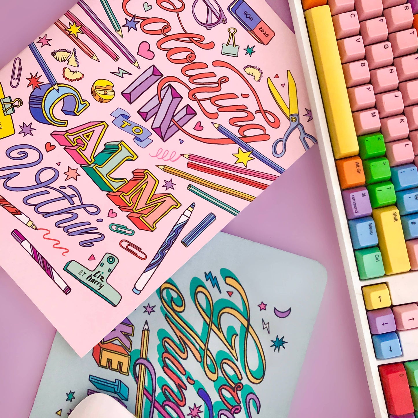 Colouring In To Calm Within book A4 Coloring In Book