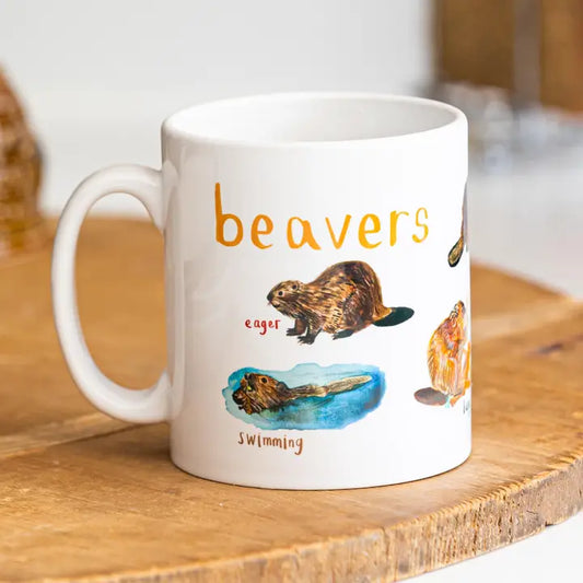 Beavers Ceramic Animal Pun Mug