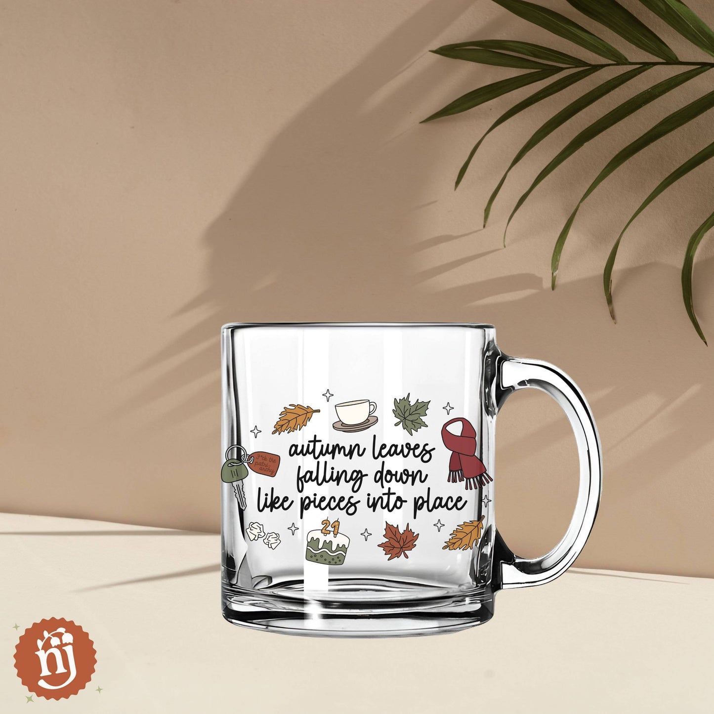Taylor Inspired "All Too Well" Glass Mug, 13oz