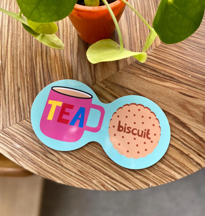 Tea and Biscuits Double Coaster