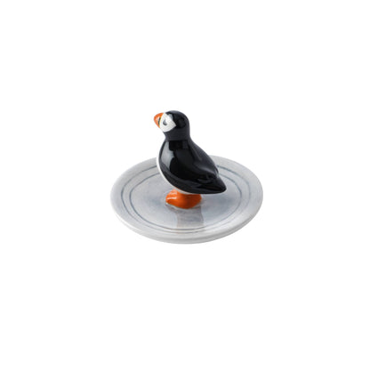 Coastal Living Puffin Ring Dish In Gift Box