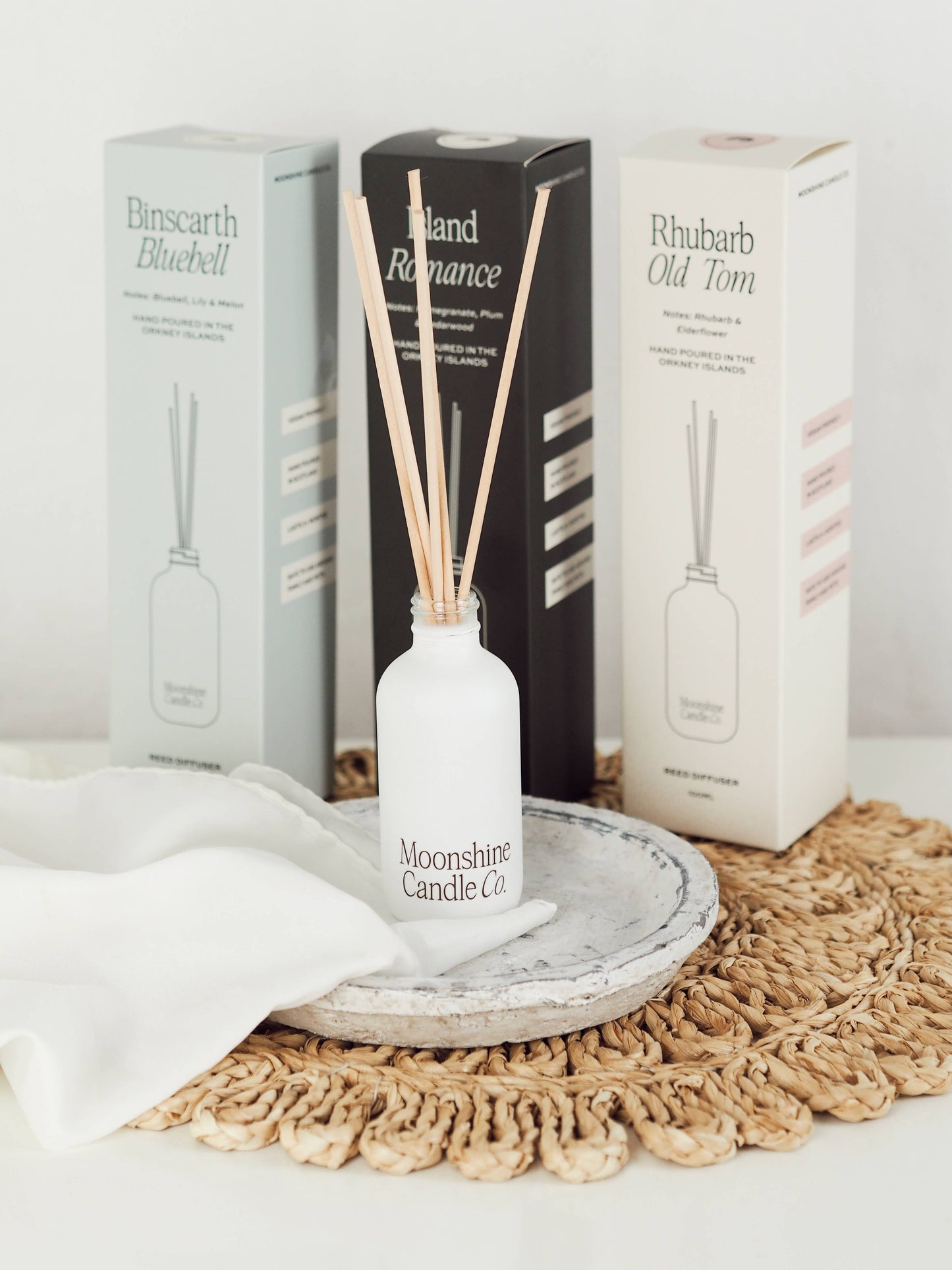 'Coastal Blooms' Peony Reed Diffuser - Made in Scotland