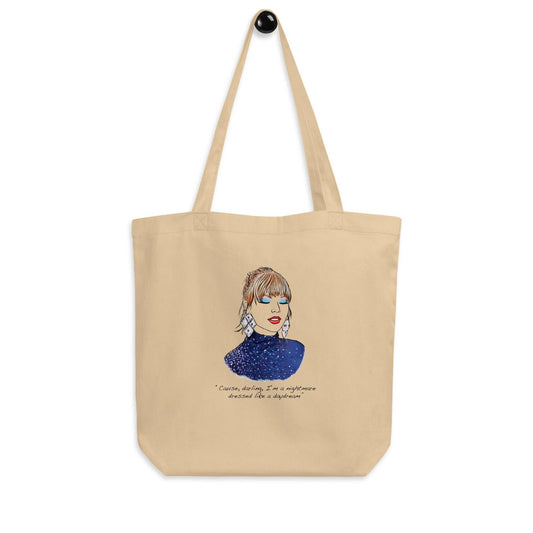 Taylor Inspired Tote Bag - Black Space