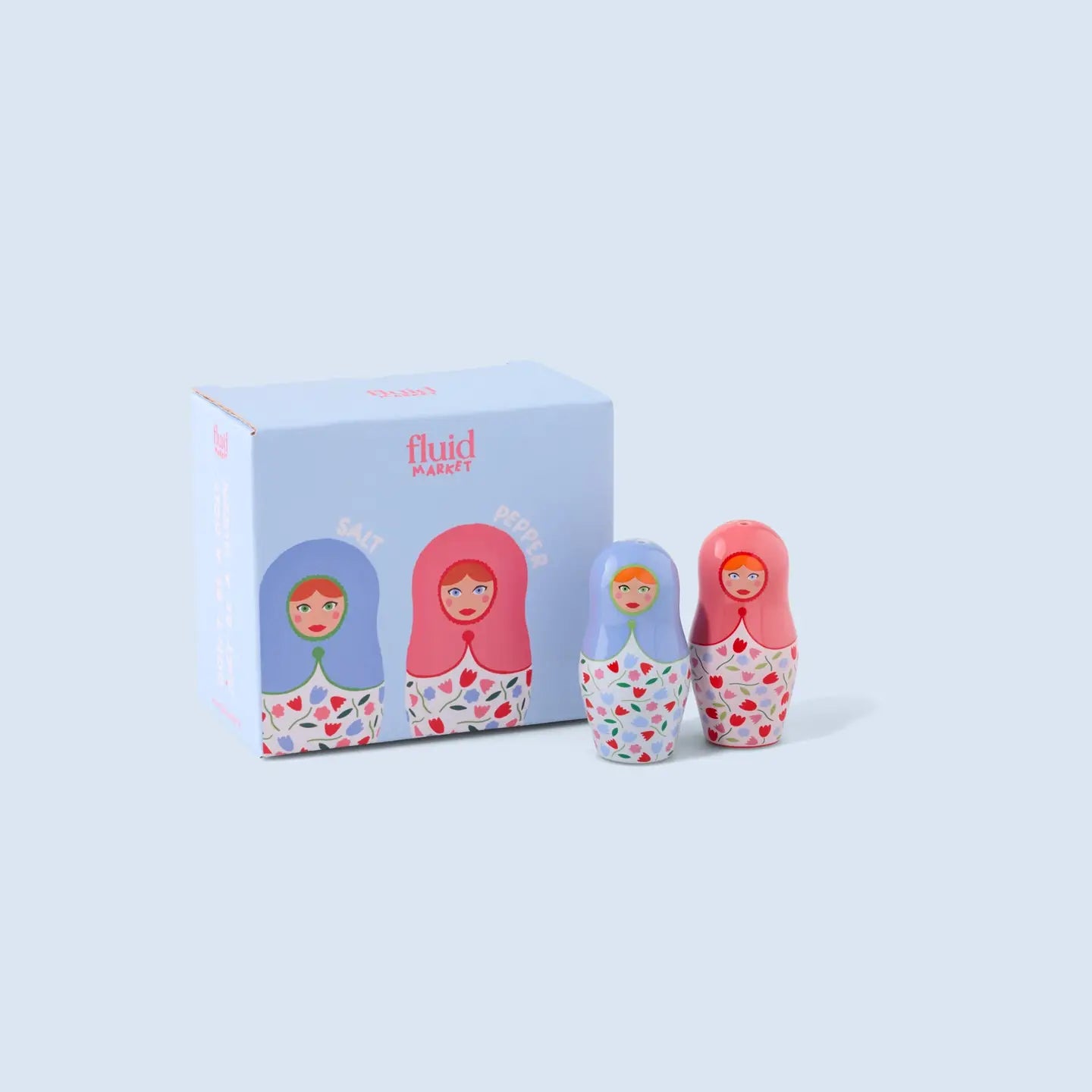 Ceramic Salt and Pepper Dolls