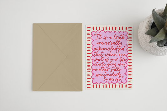 Bridget Jones Inspired Card