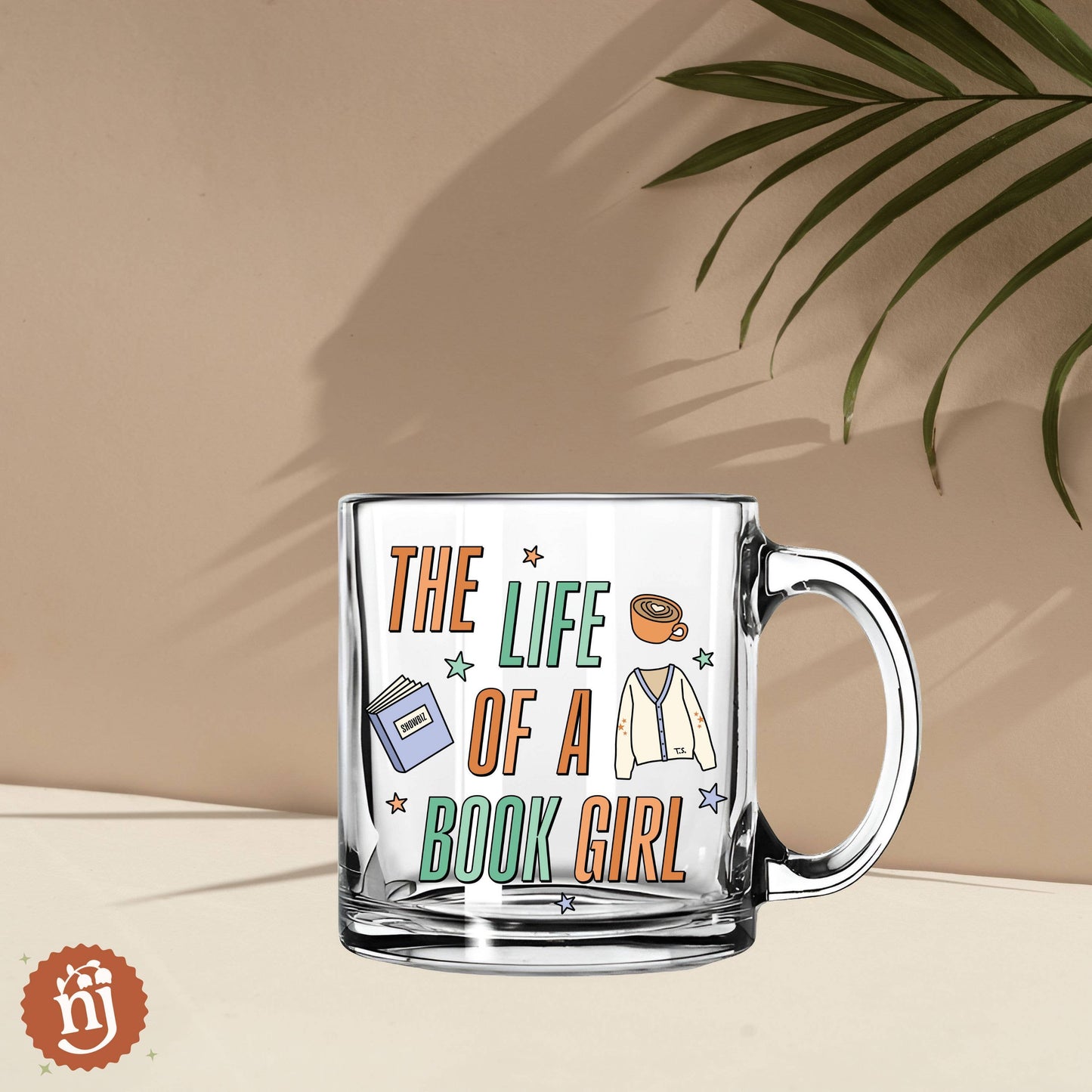 Taylor Showgirl Era Inspired Life of a Book Girl Glass Mug