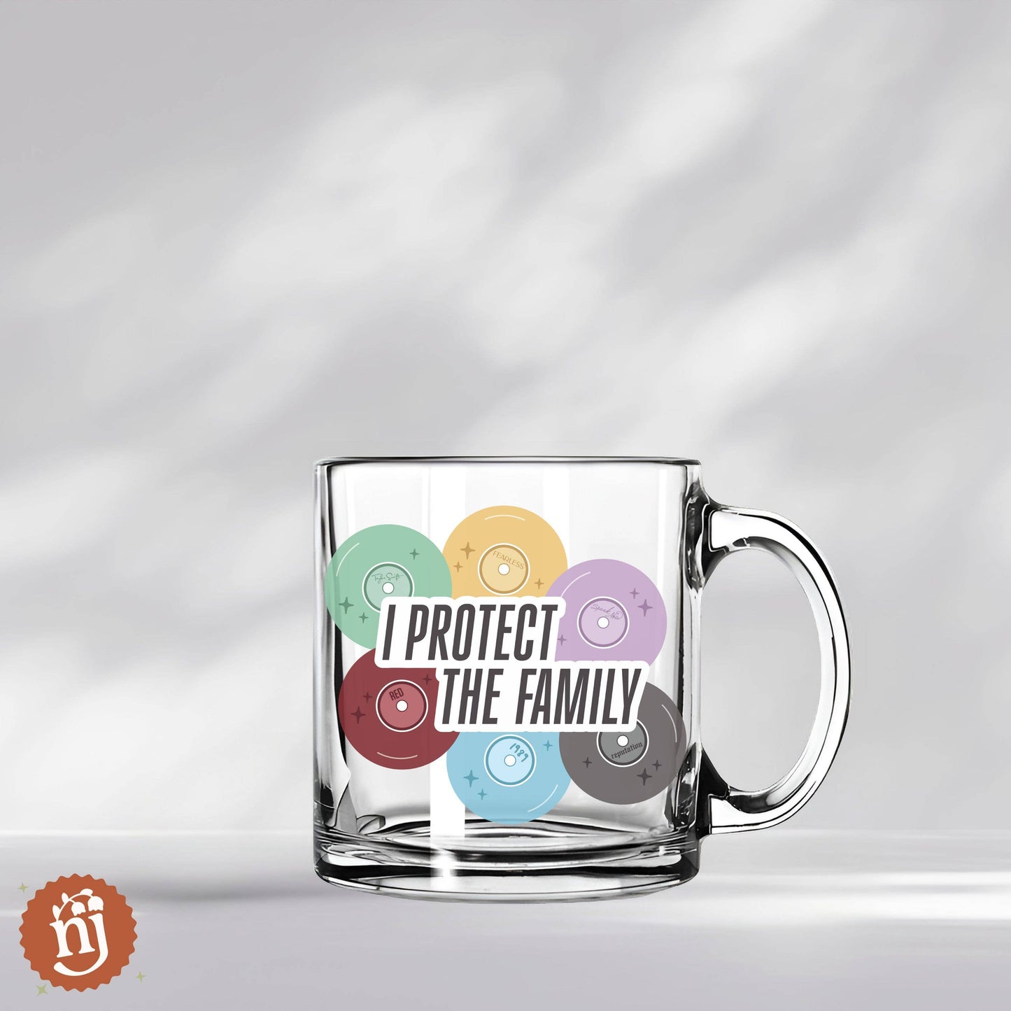 Taylor Father Figure I Protect The Family Glass Mug