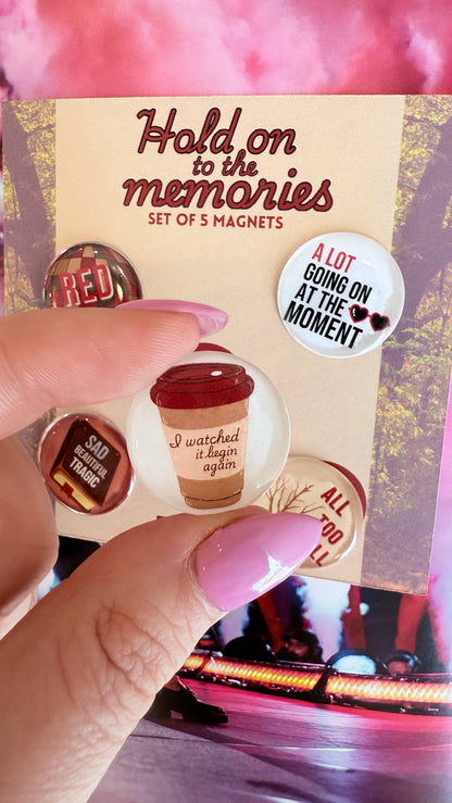 Taylor Swift Inspired Magnets Set of 5