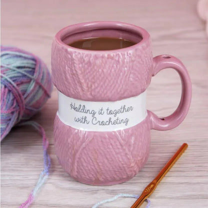 Knit/Crochet Ceramic Mug