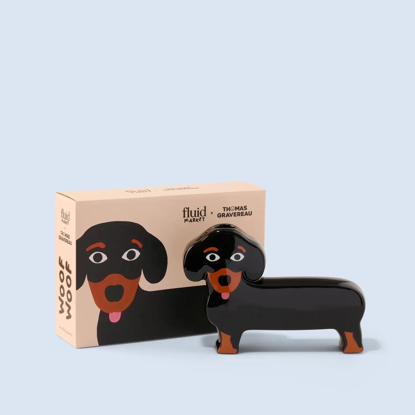 Ceramic Dachshund Vase