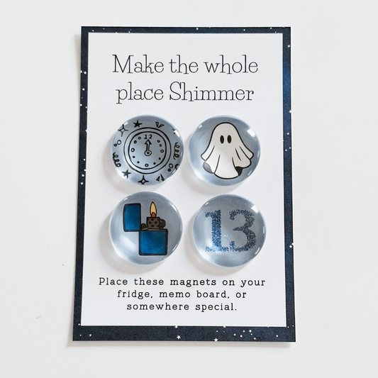 Make The Whole Place Shimmer - Glass Magnet Set