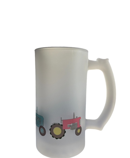 Weekday Wheels Tractor Frosted Beer Stein