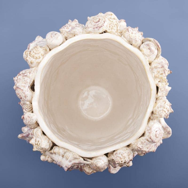 Vase Shells, Natural Stoneware, 24 x 24 x 33.5 cm