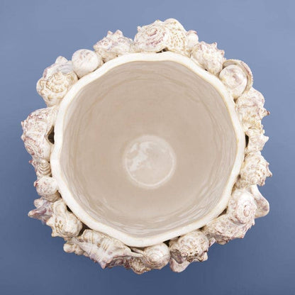 Vase Shells, Natural Stoneware, 24 x 24 x 33.5 cm