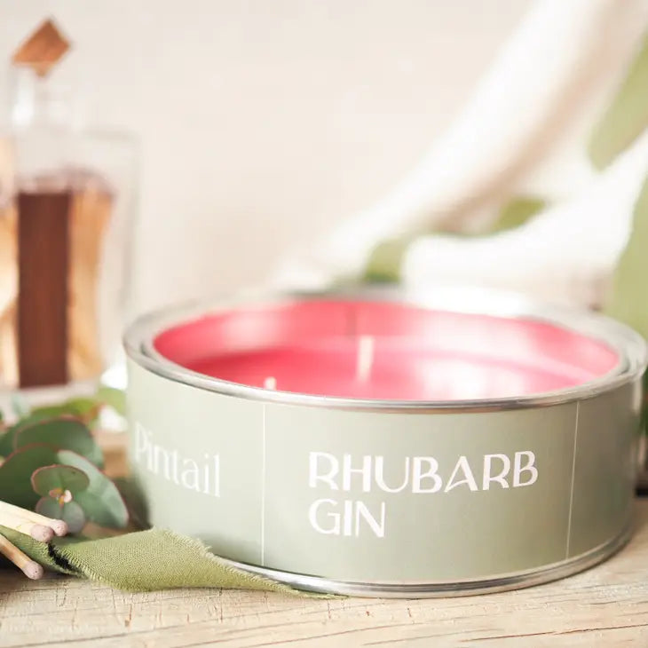 Rhubarb Gin Triple Wick Candle