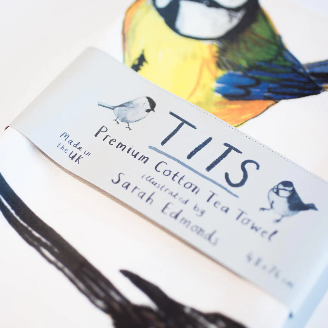 Naughty Birds Tea Towel - Tits