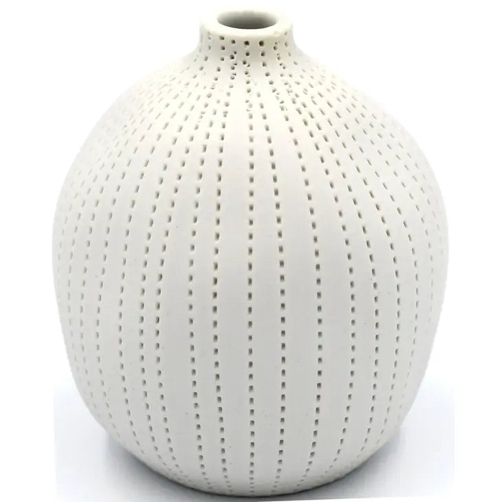 Porcelain Bud Vase in White
