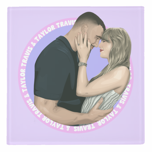 Cork Coaster 'Taylor and Travis' Engagement
