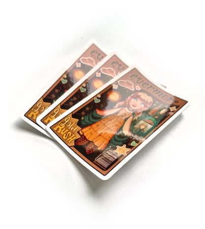 Taylor Eras Evermore Inspired Doll Drawing Sticker Decal Art