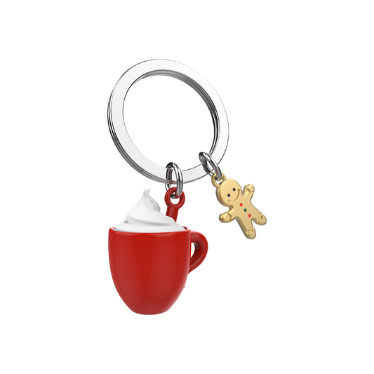 Metalmorphose Cosy Mug With Gingerbread Man Keyring