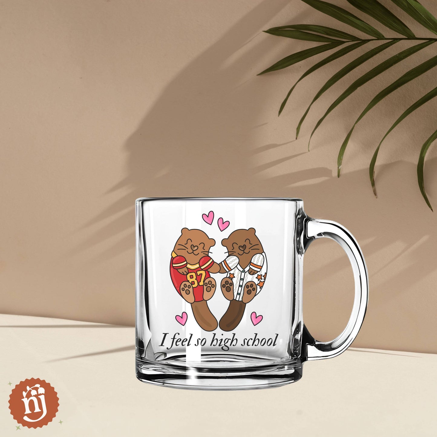 Travis & Taylor I Feel So High School Glass Mug