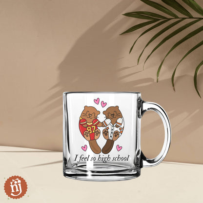Travis & Taylor I Feel So High School Glass Mug