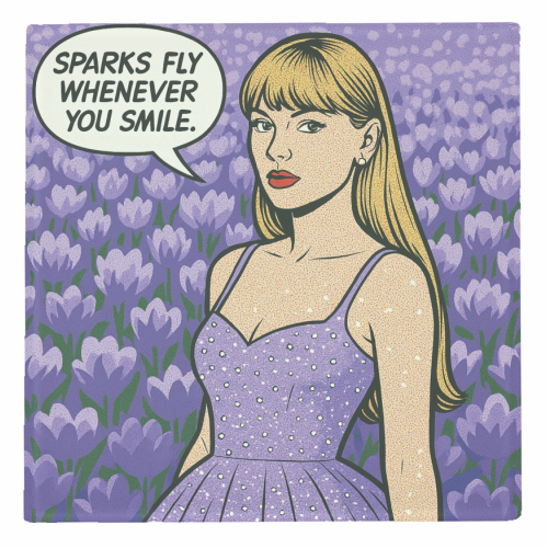 Glass Coaster 'Speak Now Era' by Ms Doodle