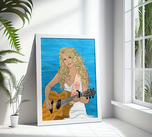 Taylor Swift Debut Illustrated Art A3 Print