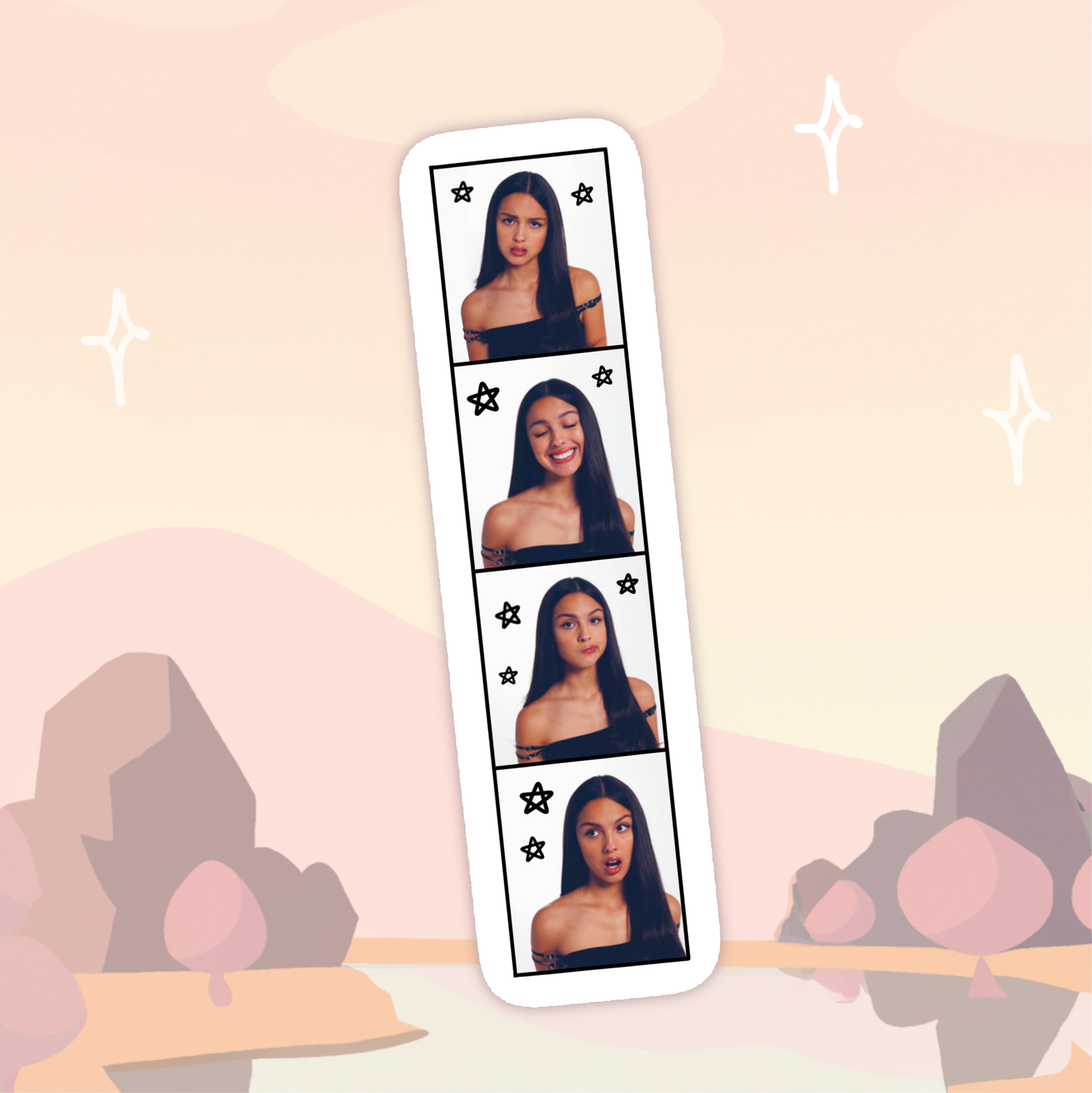 Olivia Rodrigo Photo Strip Sticker