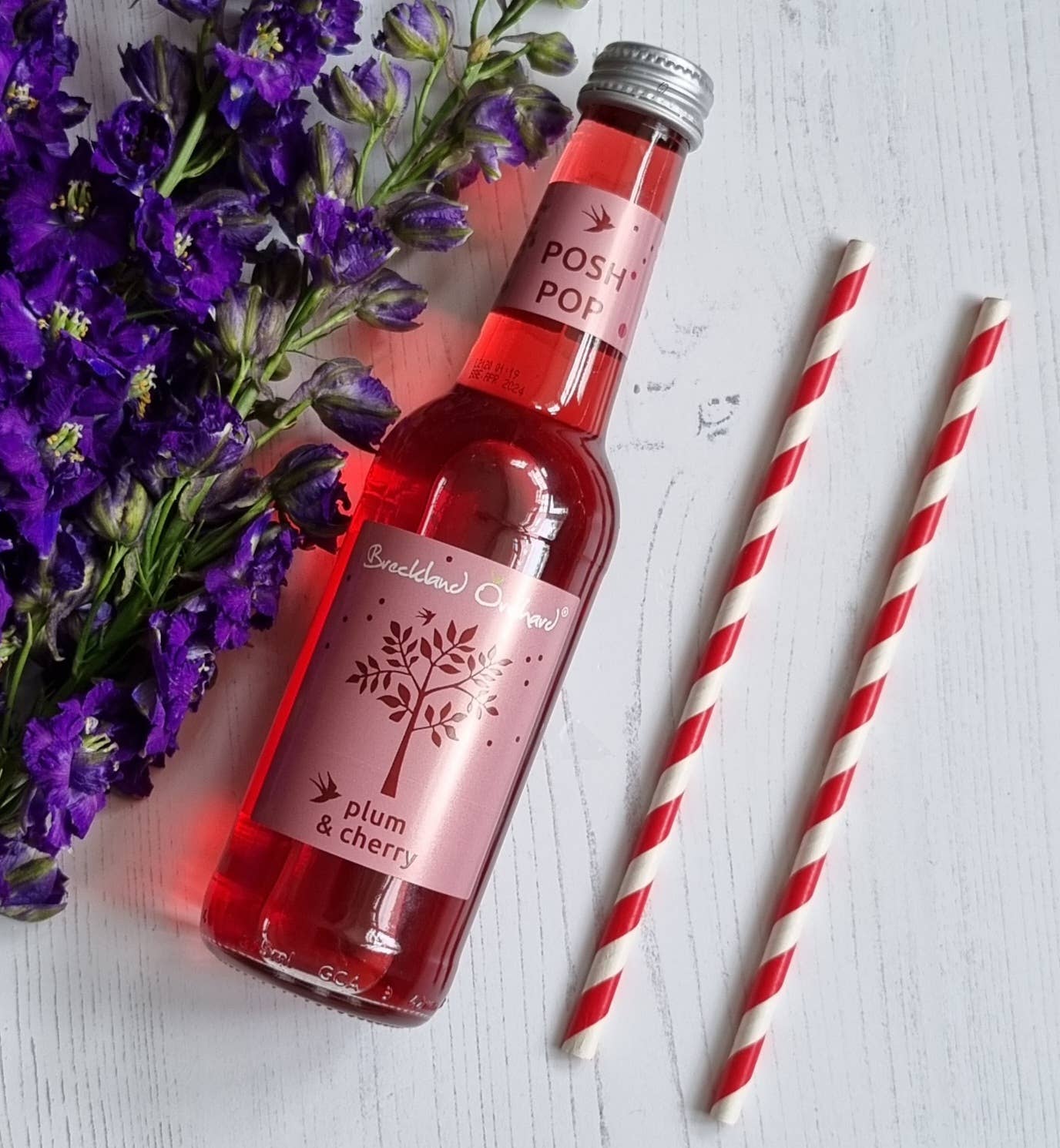 Plum and Cherry Posh Pop 275ml by Breckland Orchard
