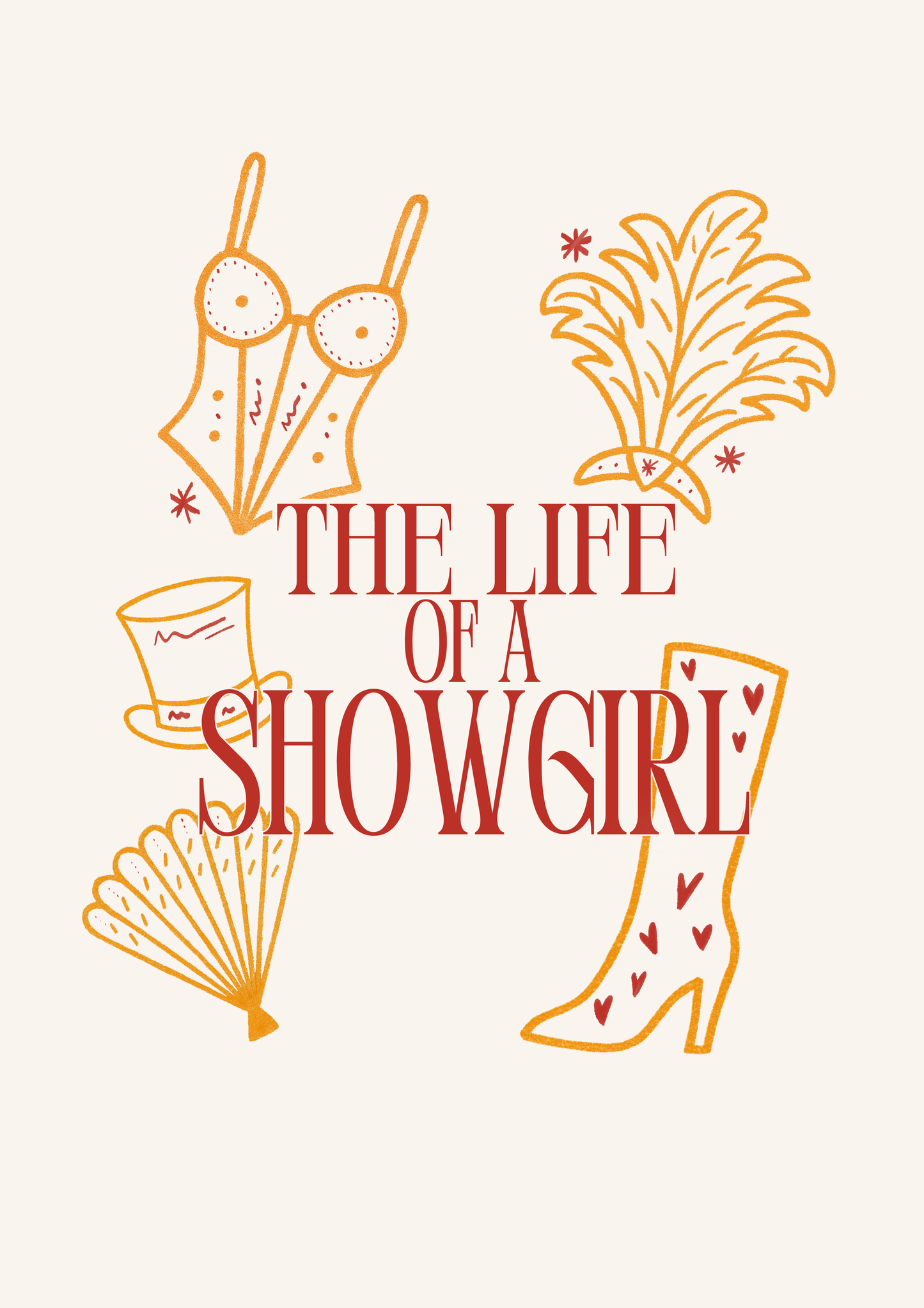 The Life of a Showgirl taylor swift inspired print 