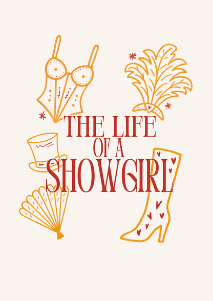 The Life of a Showgirl taylor swift inspired print 