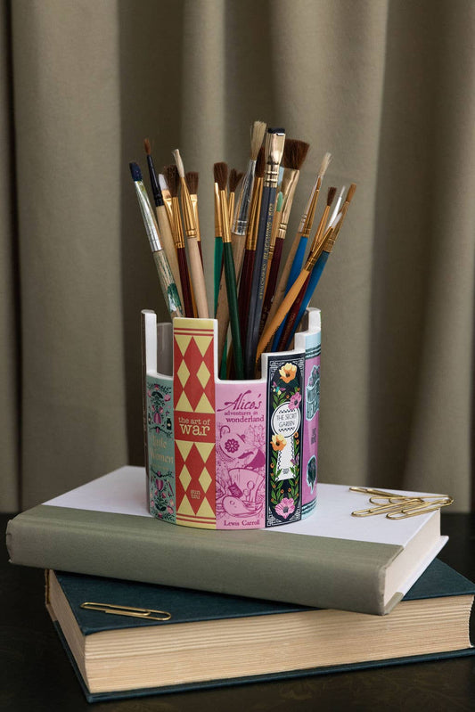 Desk Pot/Planter - Classic Books