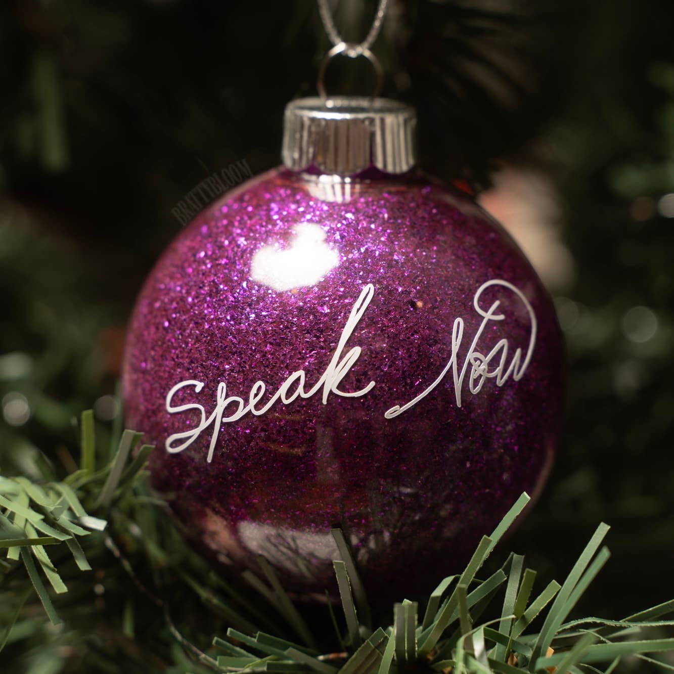 Taylor Christmas Ornaments With Glitter