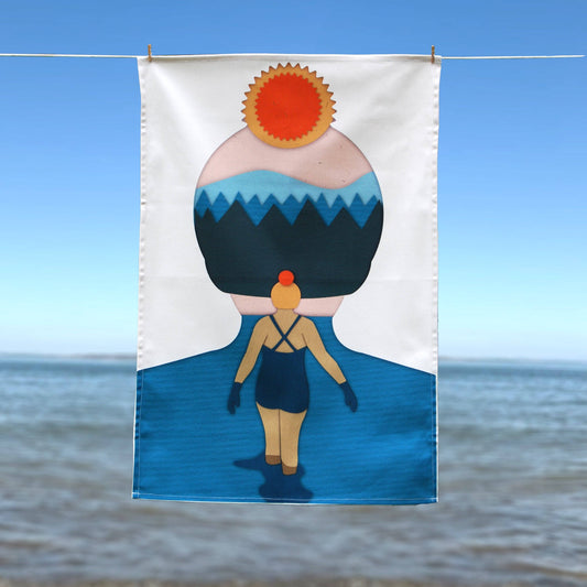 Wild Swimming  | Loch tea towel