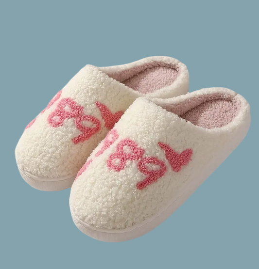 Pink 1989 - Taylor Swift Themed Plush Slippers